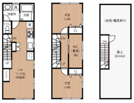 【新築 2・3階　２SLDK】Kanon Design　真法院町