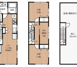 【新築 2・3階　２SLDK】Kanon Design　真法院町