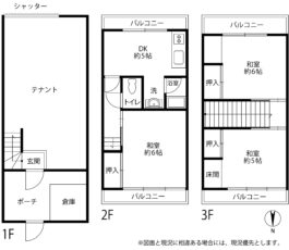 尼崎市南武庫之荘3丁目　☆収益テラスハウス☆