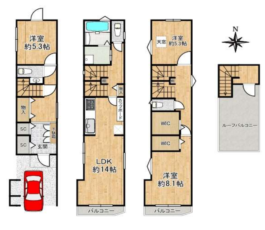 天王寺区上之宮町　中古戸建